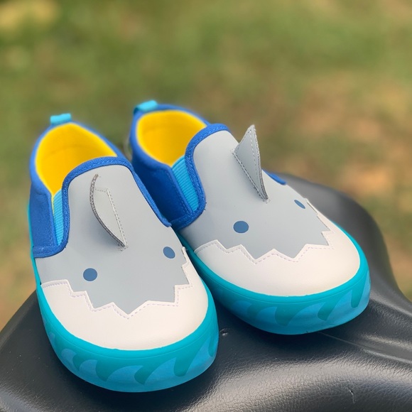 Shark Attack Toddler Children Casual Slip On Shoe - Picture 6 of 9